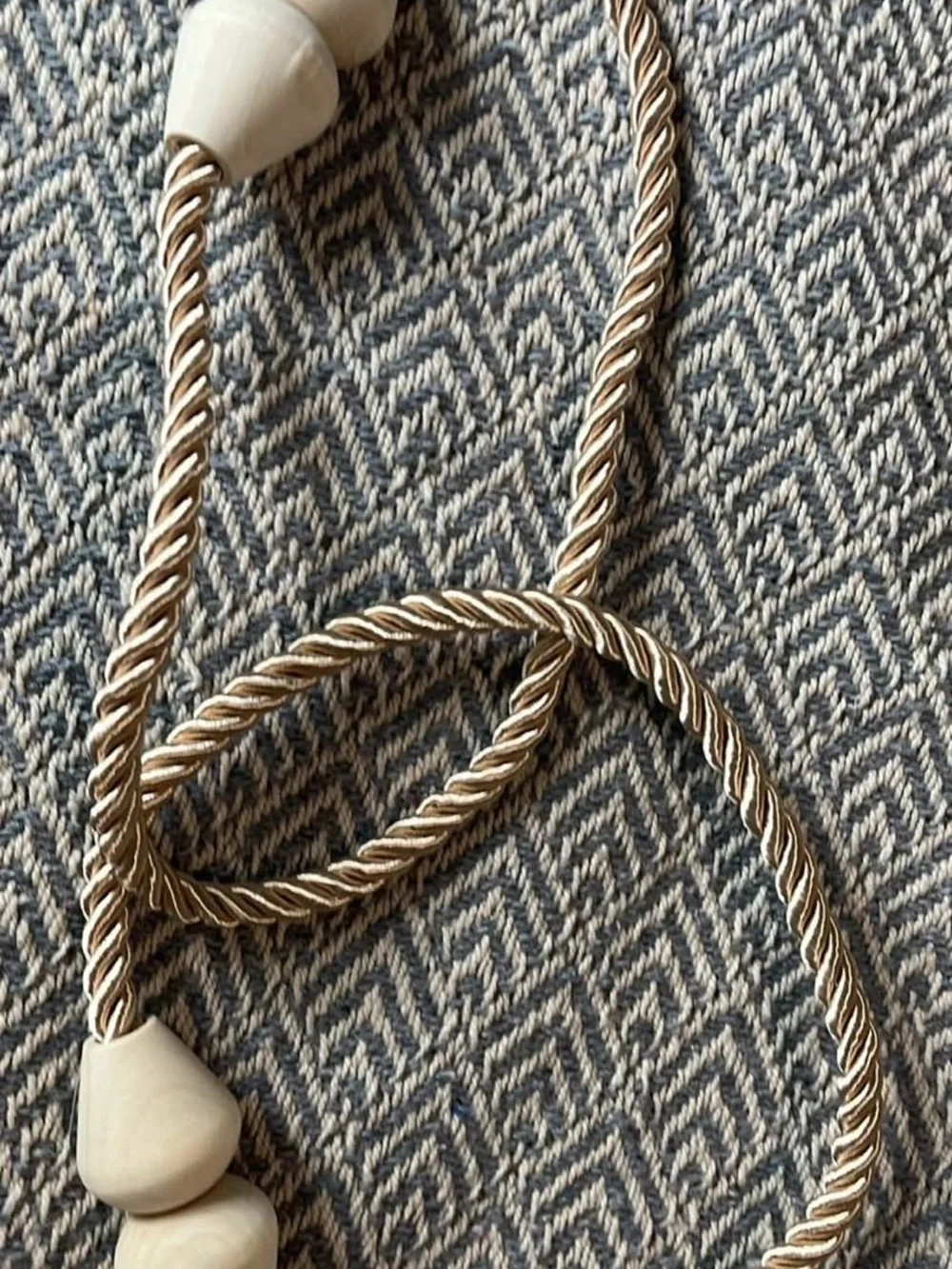 Boho table runner and curtain tie backs